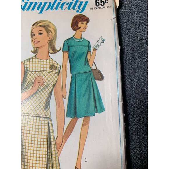 Simplicity Misses Two piece Dress Sewing Pattern sz 14 6495 - uncut - Picture 3 of 11
